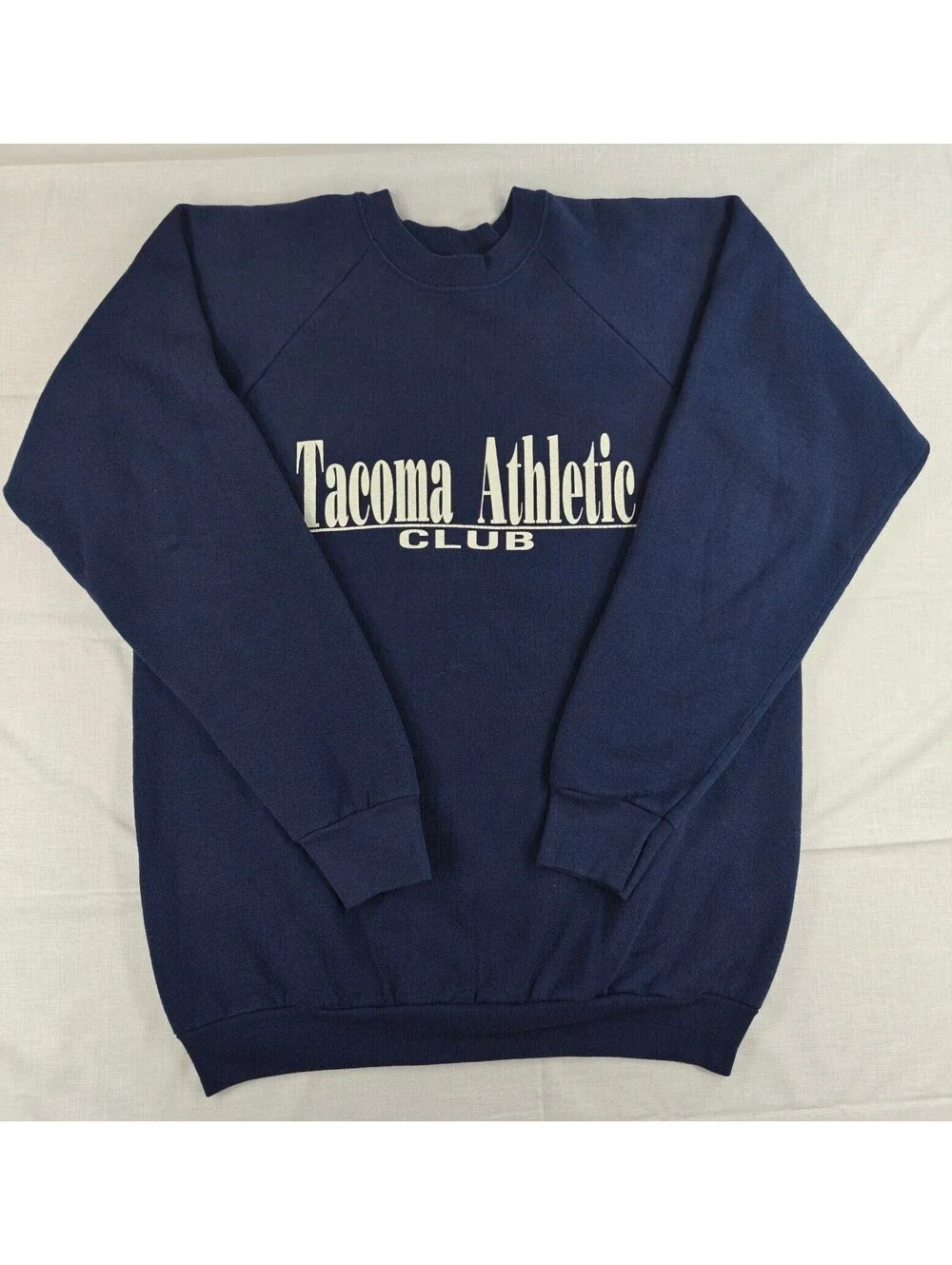 Vintage Tacoma Athletic Club Navy Crewneck Sweatshirt XL USA